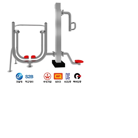 공중걷기+허리돌리기 2인용(스테인리스,복합형)